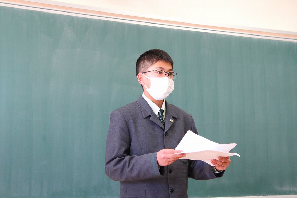 「令和３年度　前期生徒会役員選挙及び立会演説会」を実施しました。