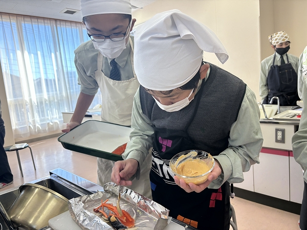 調理実習を行いました。【家庭科】