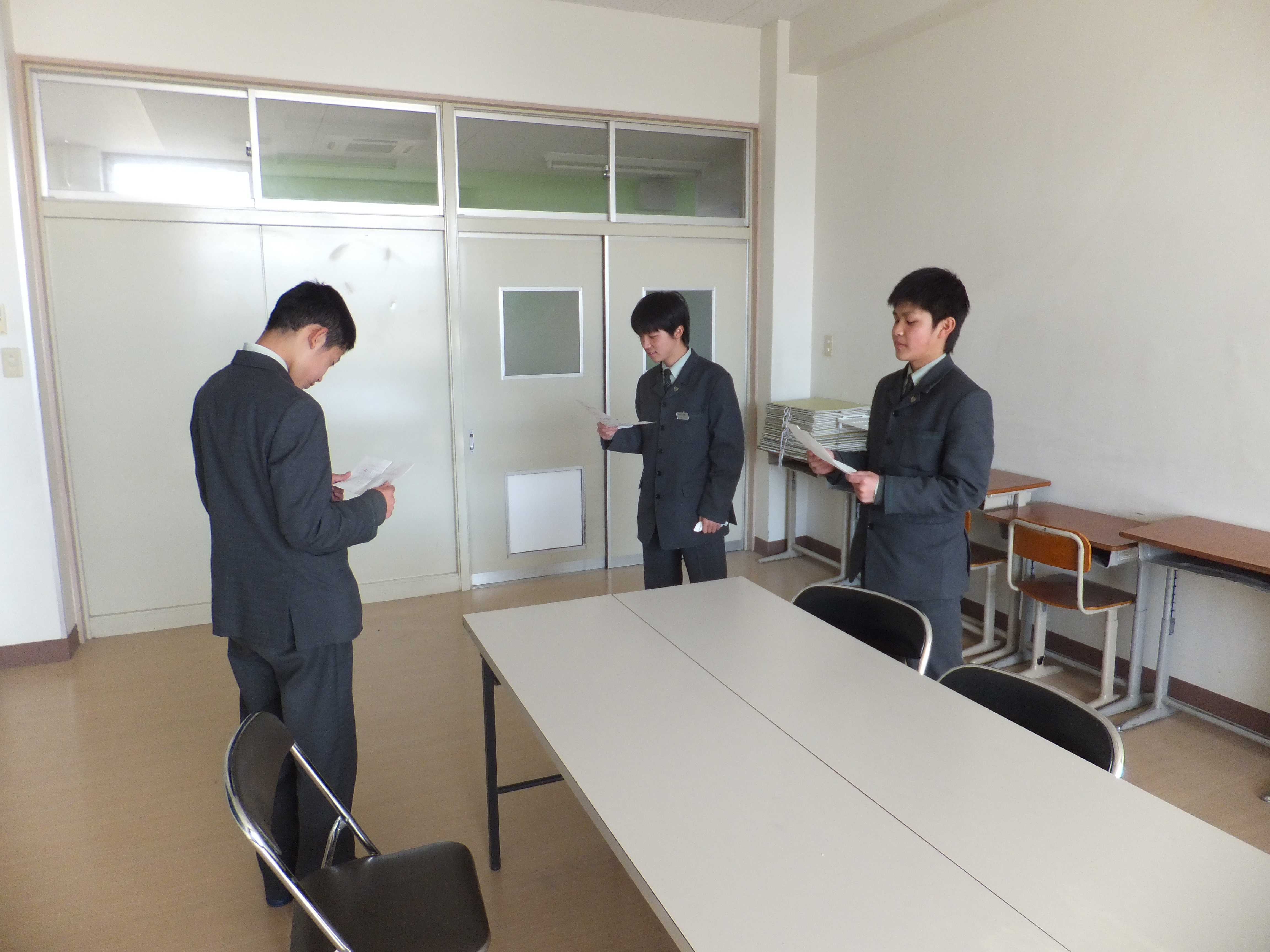 明日は生徒会選挙！