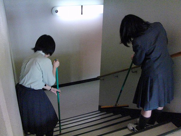 清掃のようす
